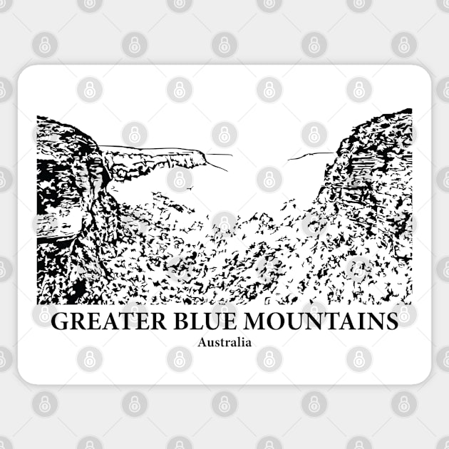 Greater Blue Mountains Area - Australia Sticker by Lakeric